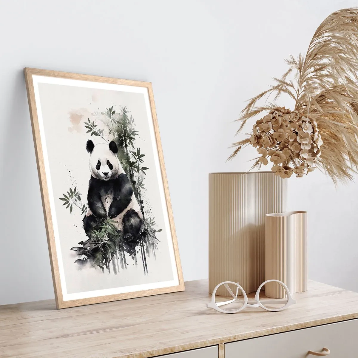 Affisch i ram av ljusek - Hälsningar från Kina - 30x40 cm