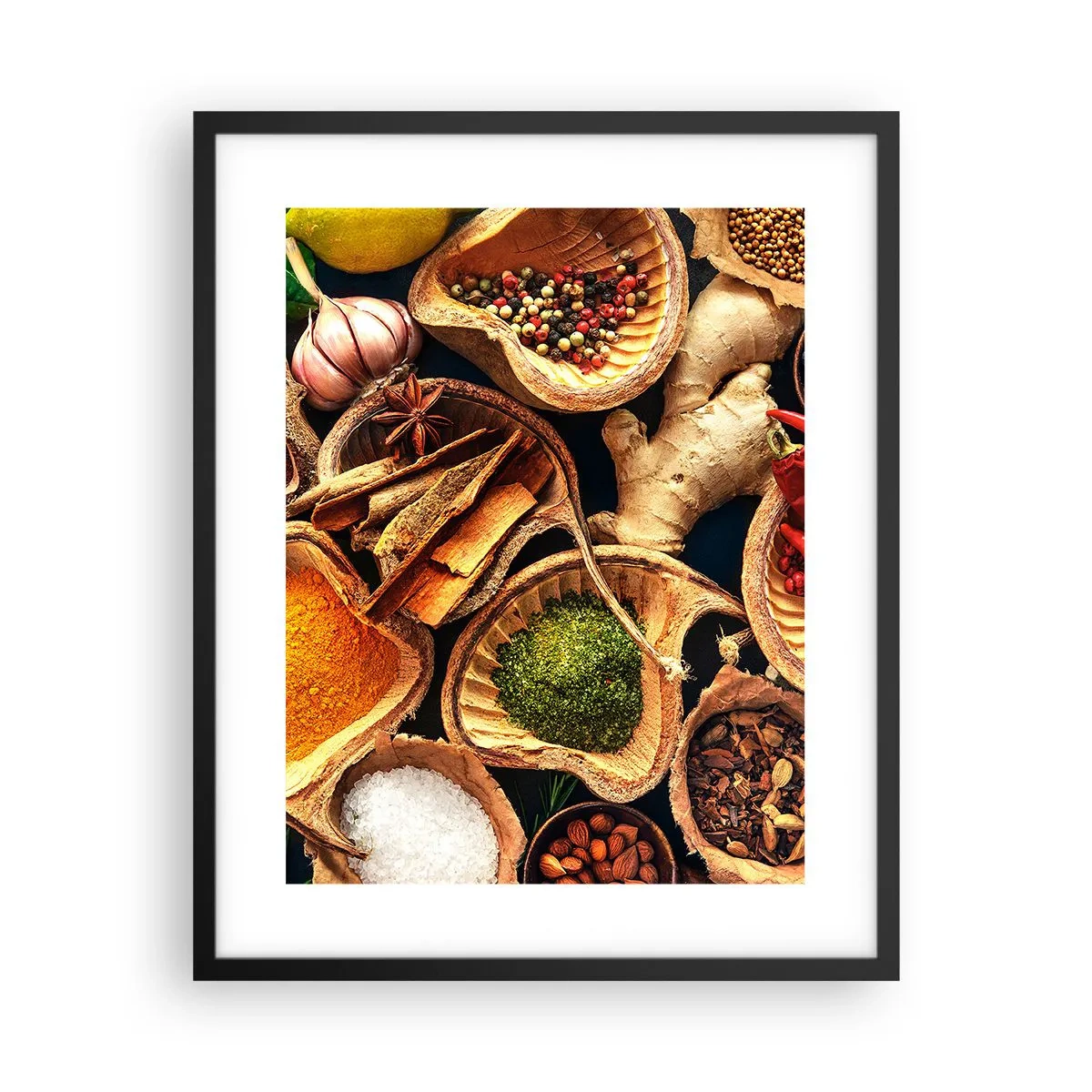 Affisch i svart ram - Ta vad du vill - 40x50 cm