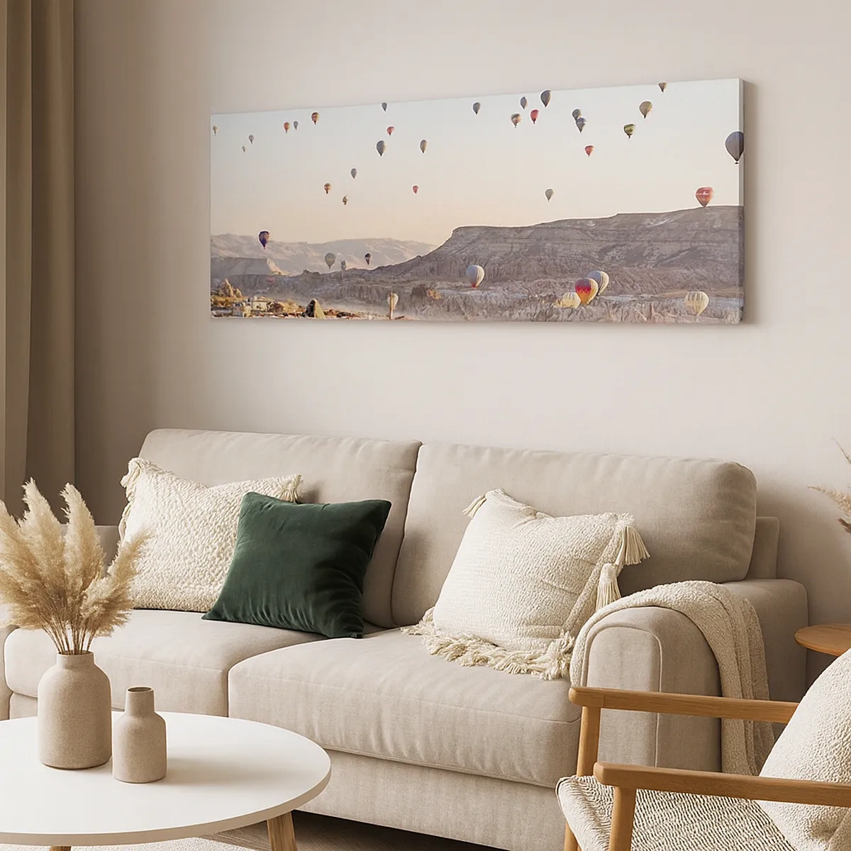 Canvastavla - Bild på duk - Som båtar på himlen - 30x30 cm