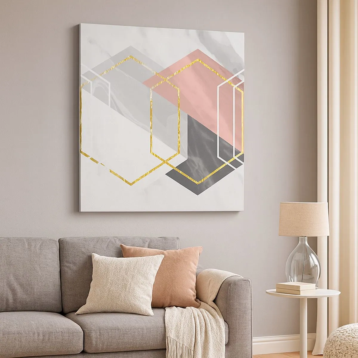 Canvastavla - Bild på duk - Kedjekomposition - 30x30 cm