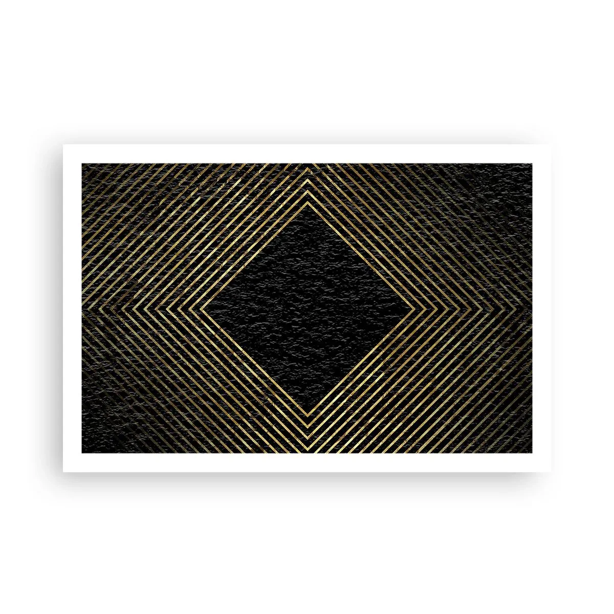 Affisch - Geometri i glamourstil - 91x61 cm