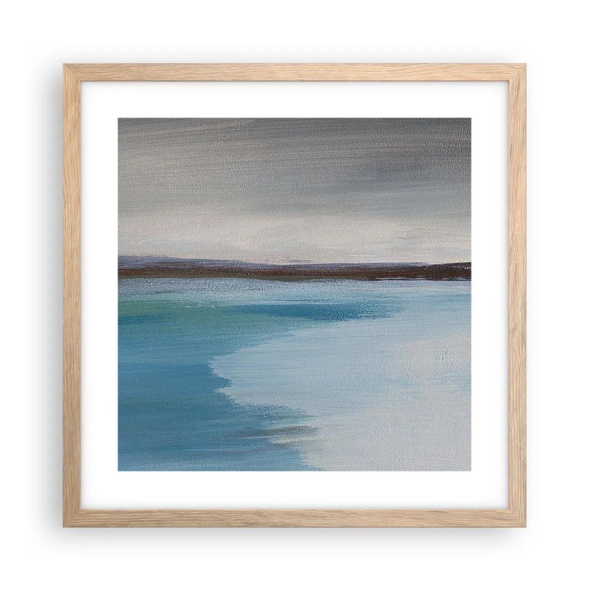 Affisch i ram av ljusek - Horisontellt landskap - 40x40 cm