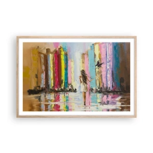 Affisch i ram av ljusek - Kom med mig - 91x61 cm