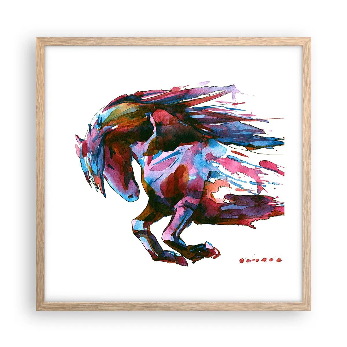 Affisch i ram av ljusek - I extas - 50x50 cm