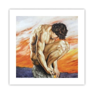 Affisch - Försänkt i sig själv - 40x40 cm