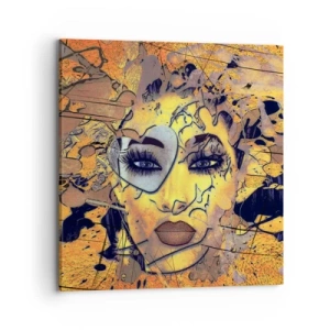 Canvastavla - Bild på duk - Solig skönhet - 70x70 cm