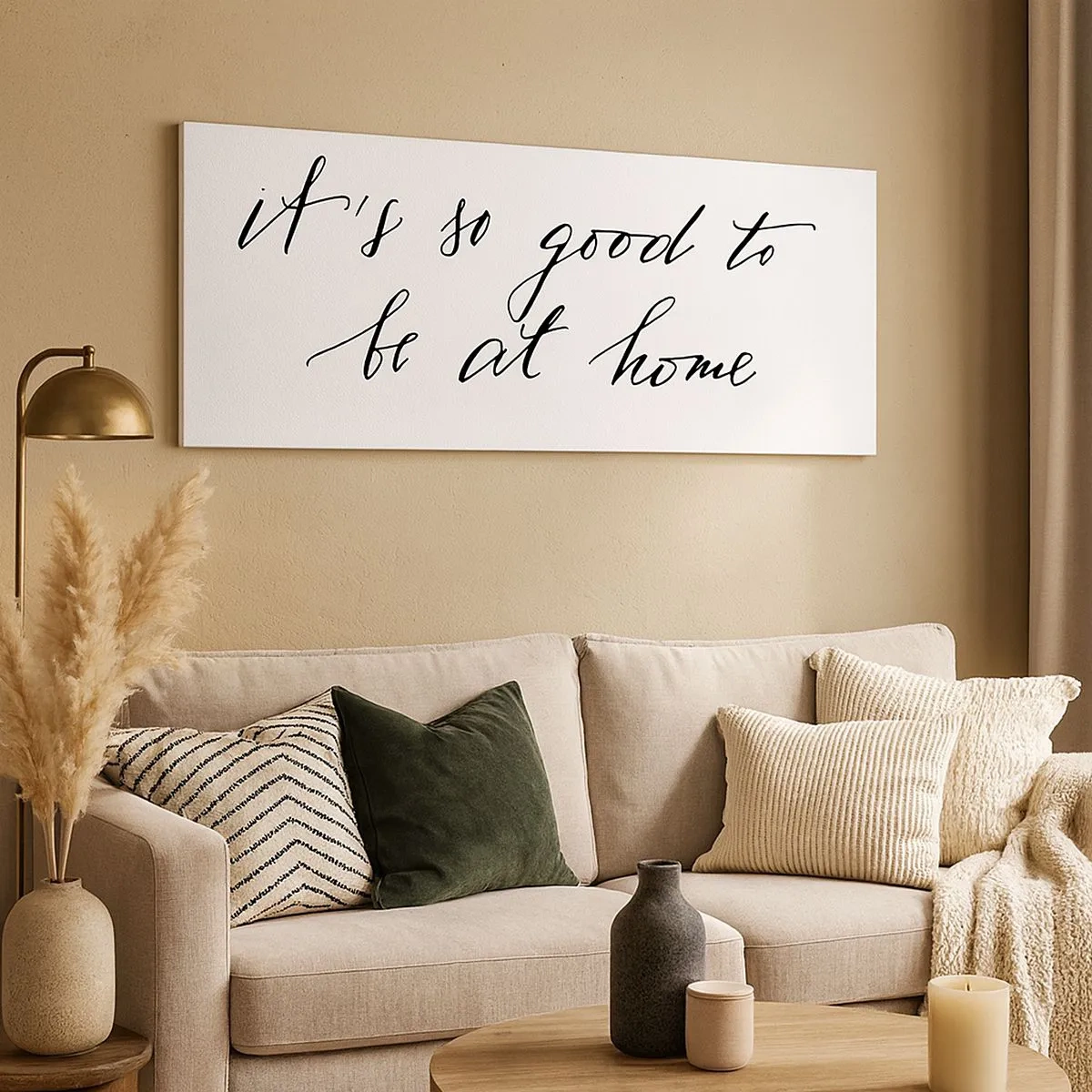 Canvastavla - Bild på duk - Hela sanningen - 100x40 cm