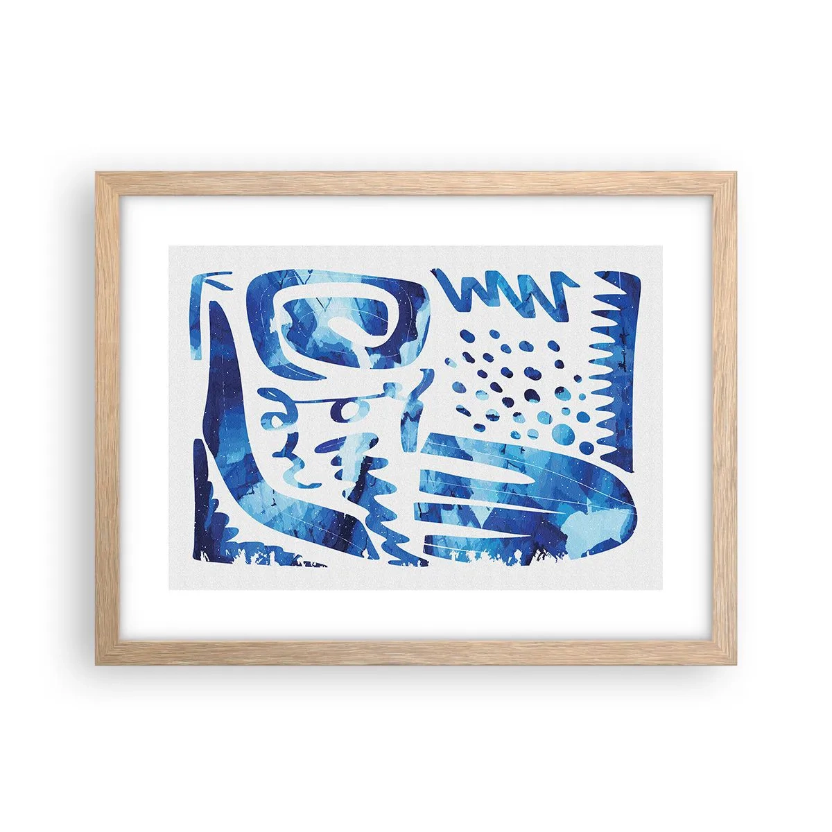 Affisch i ram av ljusek - Tillbaka till rötterna - 40x30 cm