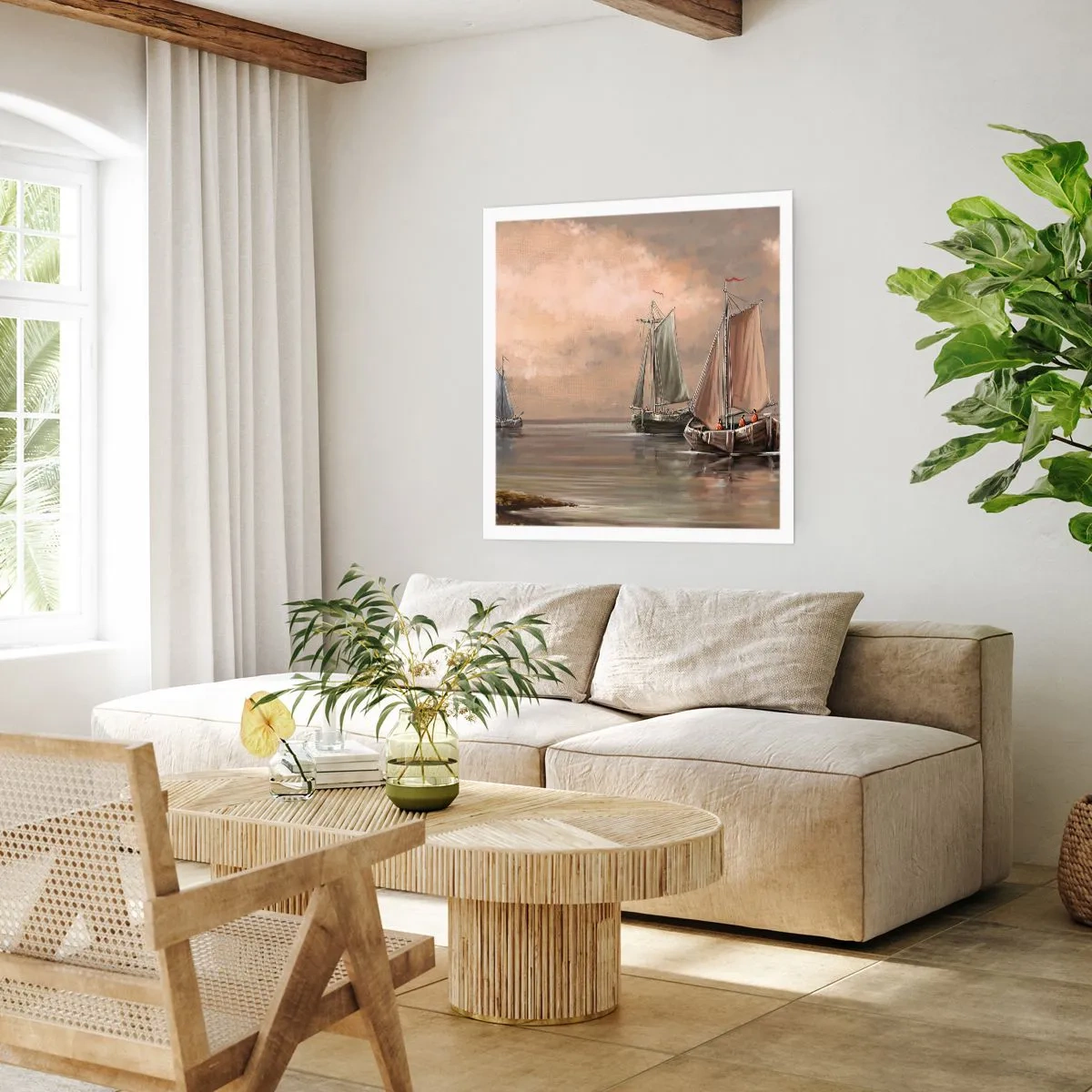 Affisch - Seglarnas hemkomst - 60x60 cm