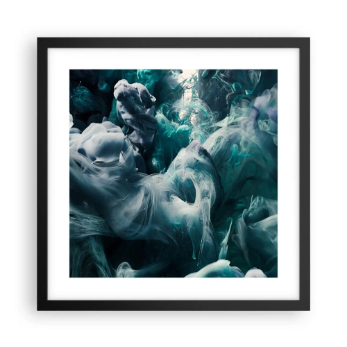 Affisch i svart ram - Färg i rörelse - 40x40 cm