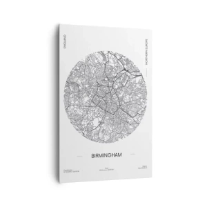 Canvastavla - Bild på duk - Birminghams anatomi - 80x120 cm