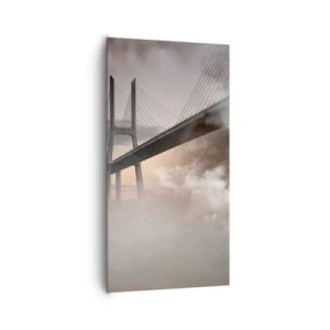 Canvastavla - Bild på duk - Vid en flod som inte finns  - 65x120 cm