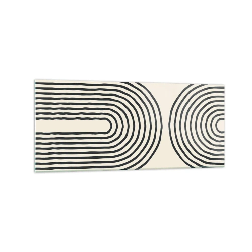 Glastavla - Bild på glas - Om en stund... - 120x50 cm