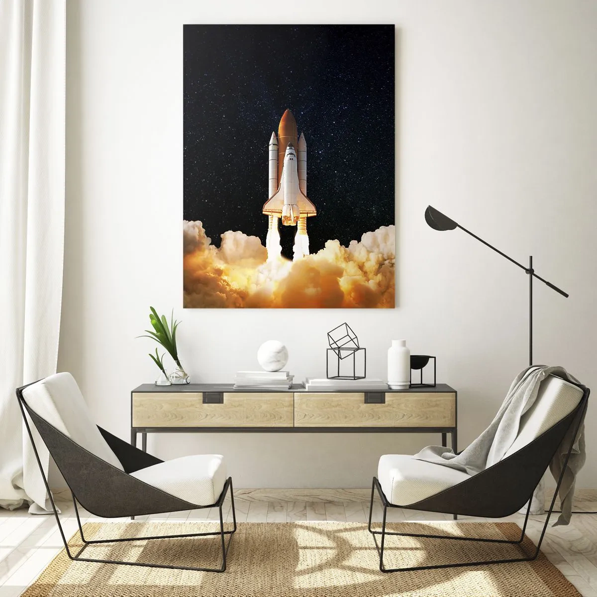 Glastavla - Bild på glas - Ad astra! - 80x120 cm