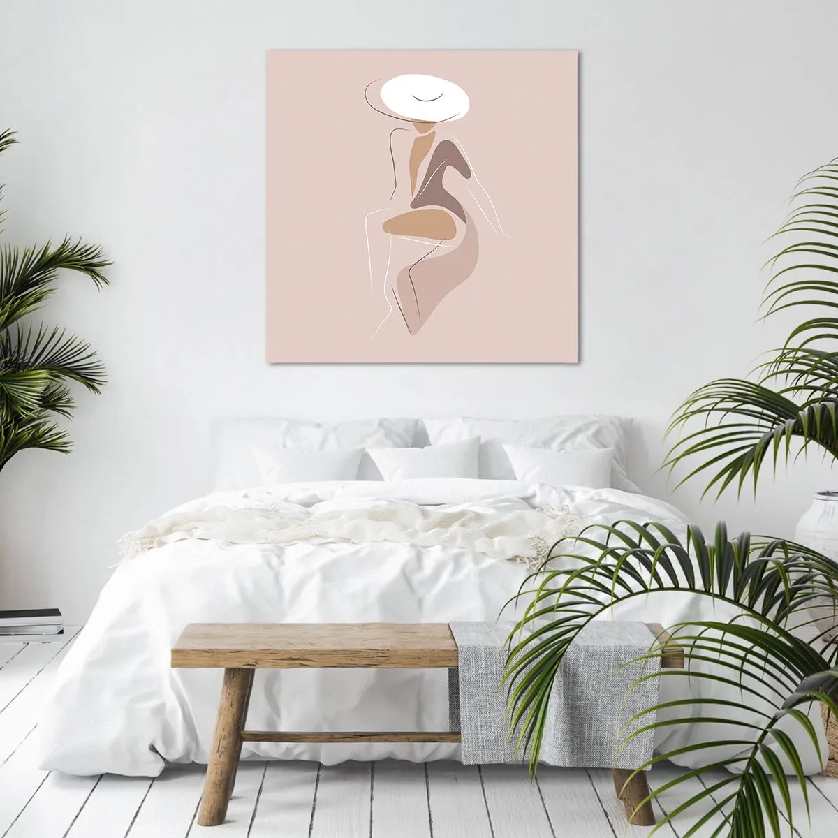 Canvastavla - Bild på duk - Att vara dam - 40x40 cm