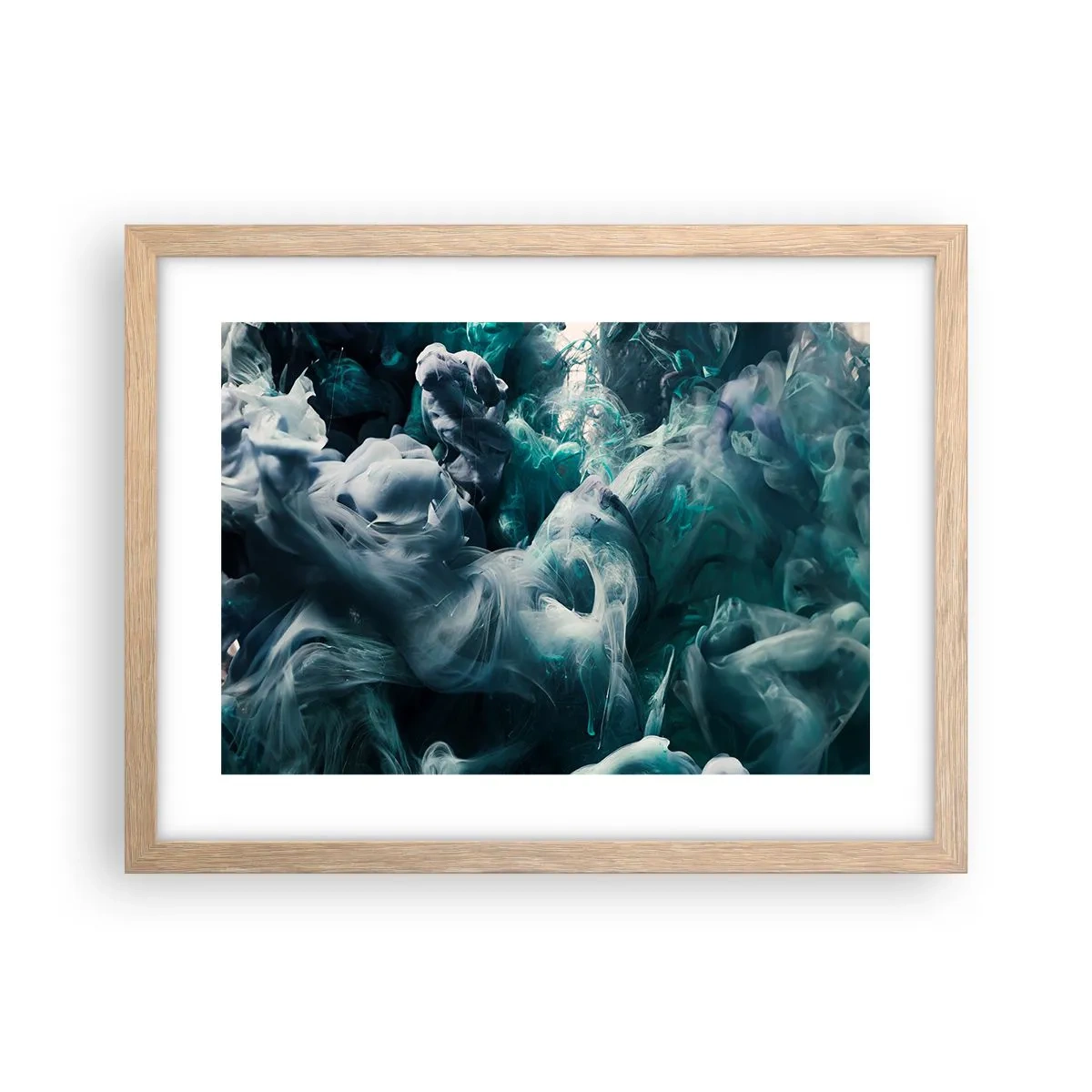 Affisch i ram av ljusek - Färg i rörelse - 40x30 cm