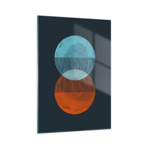 Glastavla - Bild på glas - Astronomisk fantasi - 50x70 cm