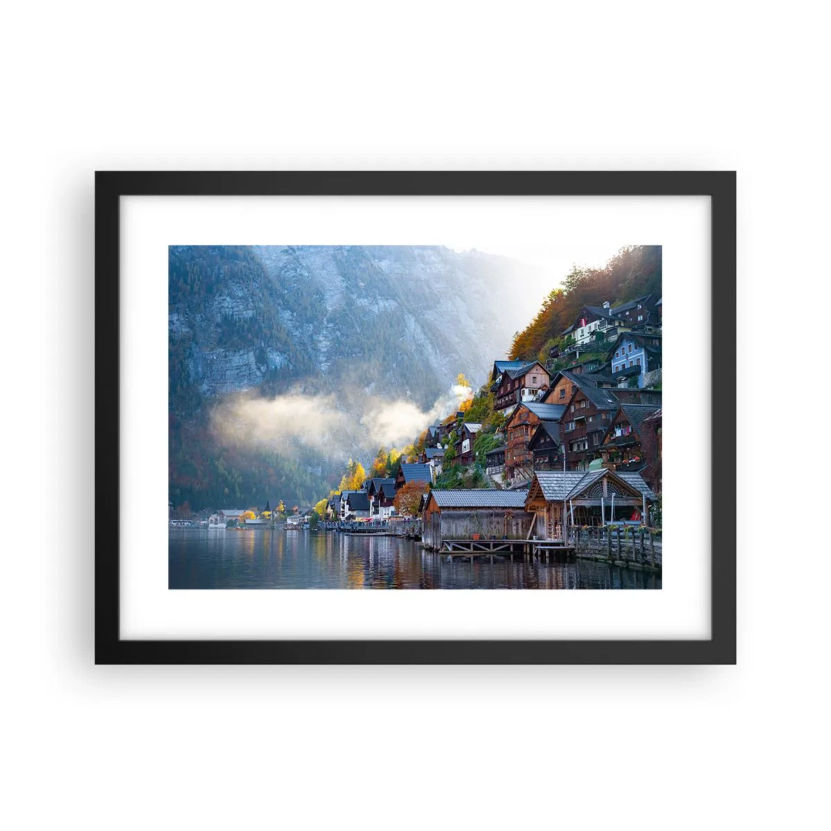 Affisch i svart ram - Alpina klimat - 40x30 cm
