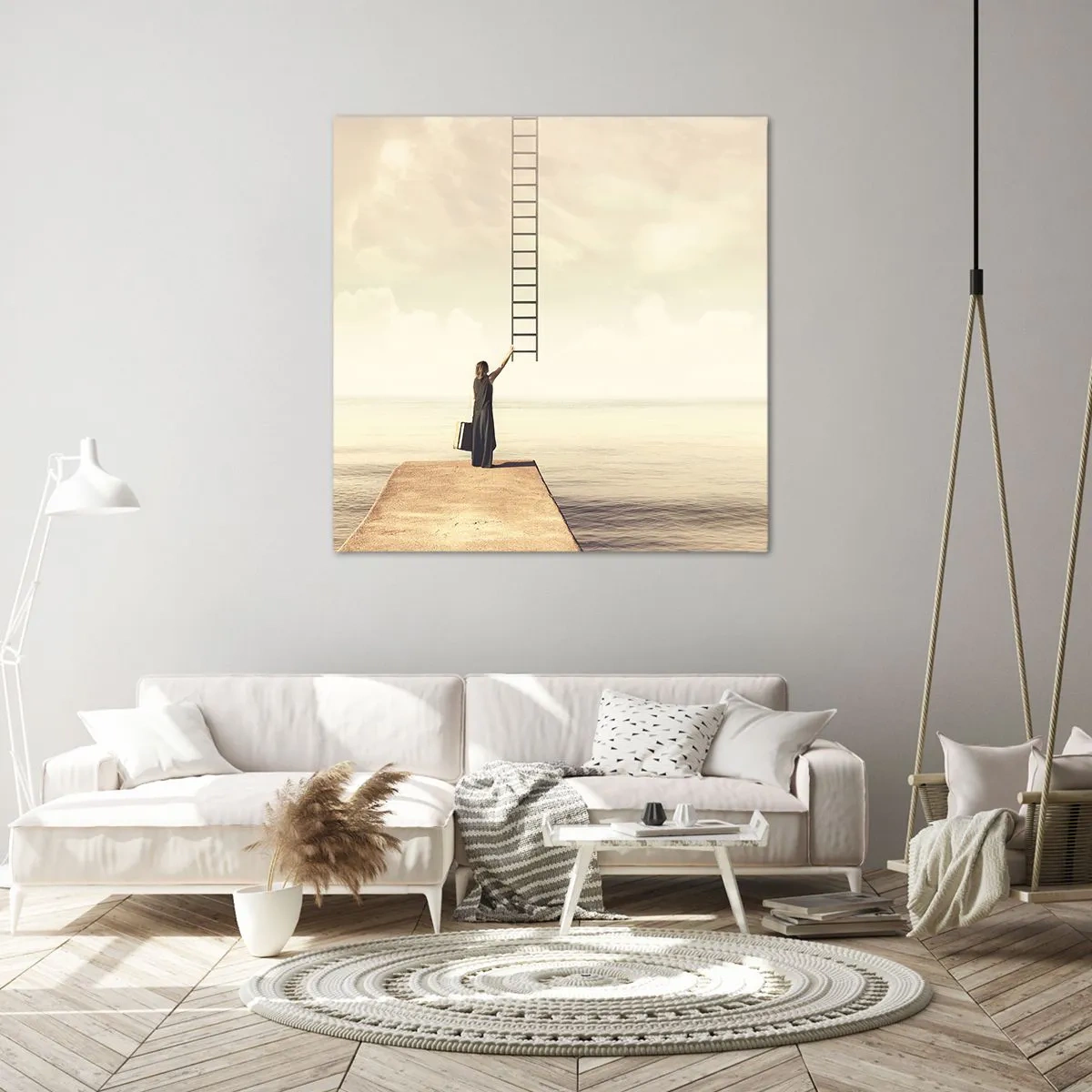 Canvastavla - Bild på duk - Magisk resa - 70x70 cm