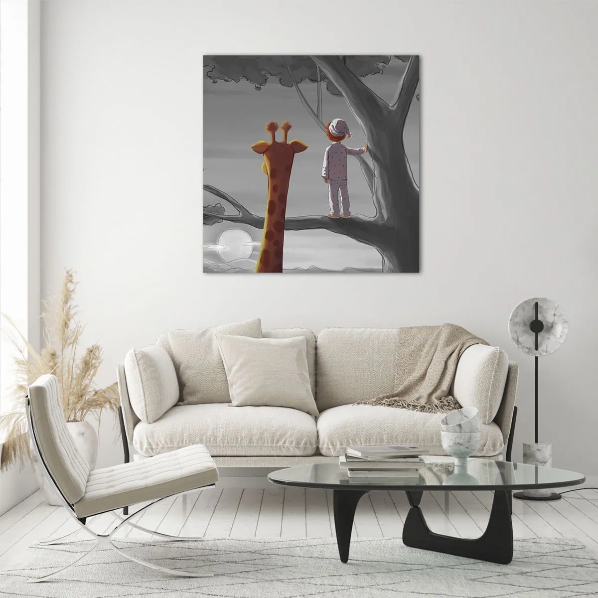 Glastavla - Bild på glas - Det händer på riktigt - 40x40 cm