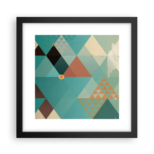 Affisch i svart ram - Mångfaldens enighet, enighetens mångfald - 30x30 cm