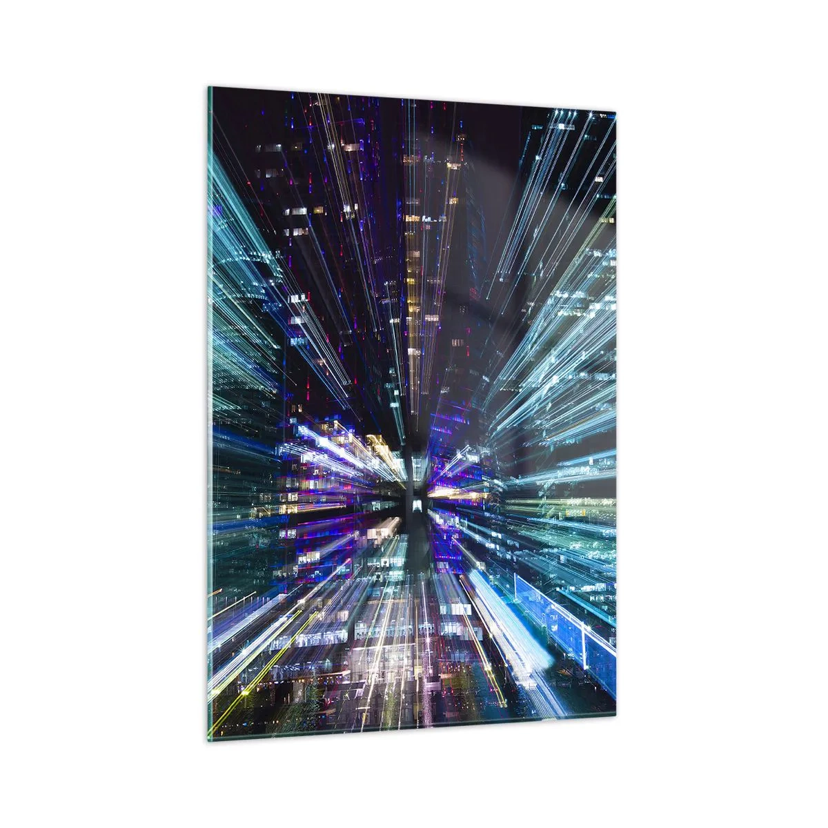 Glastavla - Bild på glas - Övergång till hyperrymden - 50x70 cm