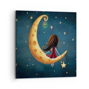 Canvastavla - Bild på duk - En gång i tiden... - 70x70 cm