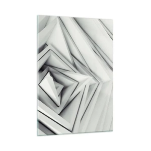 Glastavla - Bild på glas - Blommande vassa kanter - 50x70 cm