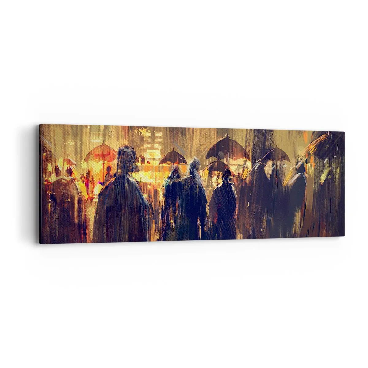 Canvastavla - Bild på duk - Regnbekännare - 90x30 cm
