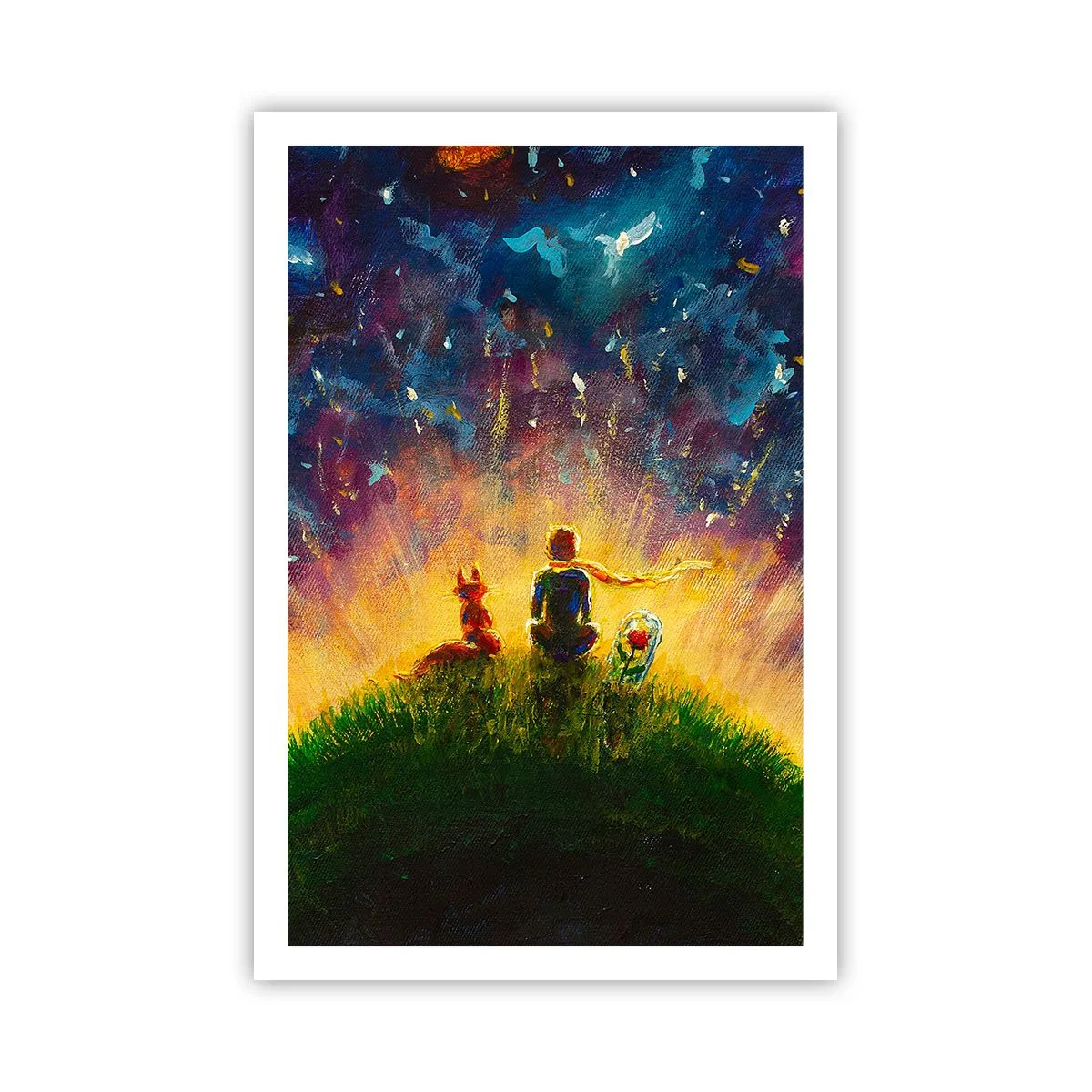 Affisch - Kärlek och vänskap - hela världen - 61x91 cm