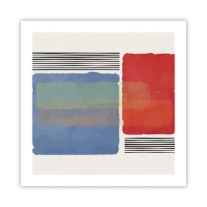 Affisch - Geometrins anda  - 50x50 cm