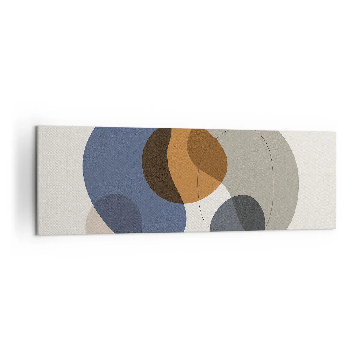 Canvastavla - Bild på duk - Färgernas droppar - 160x50 cm