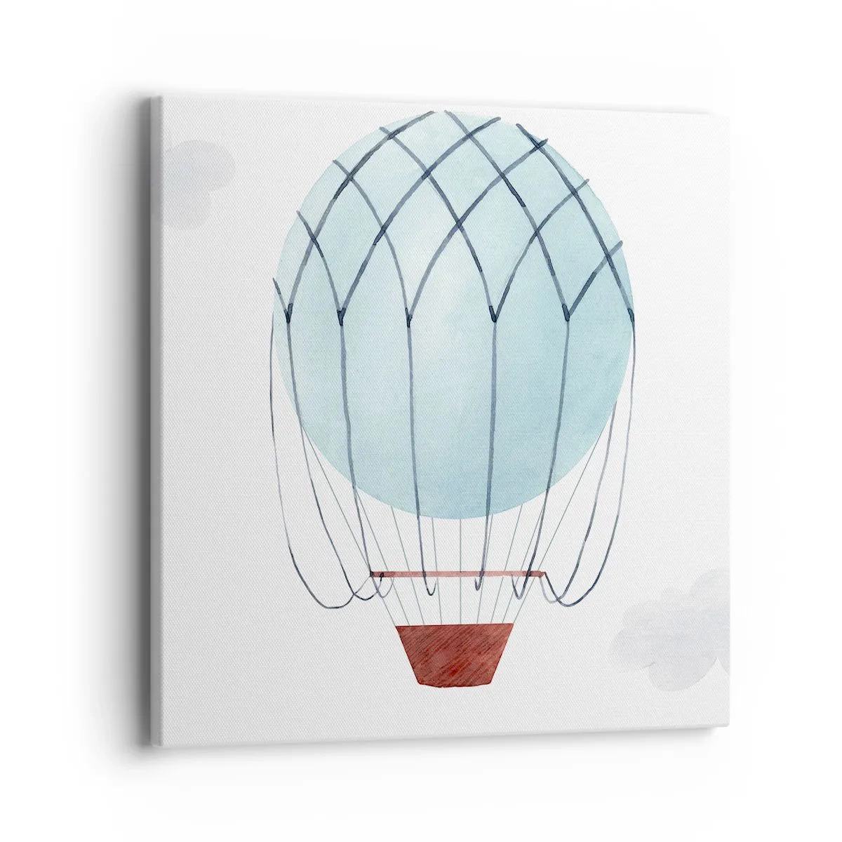 Canvastavla - Bild på duk - Hel i molnen - 40x40 cm