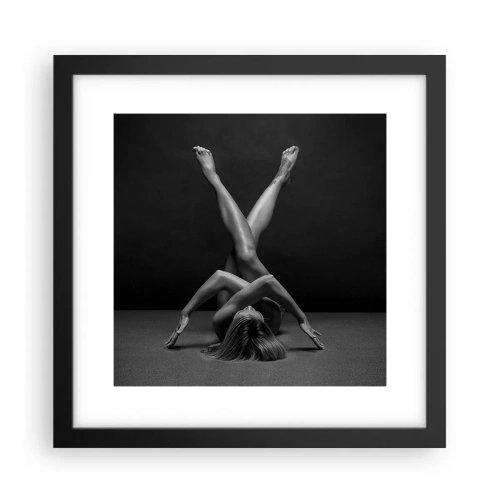 Affisch i svart ram - Nakenhetens geometri - 30x30 cm