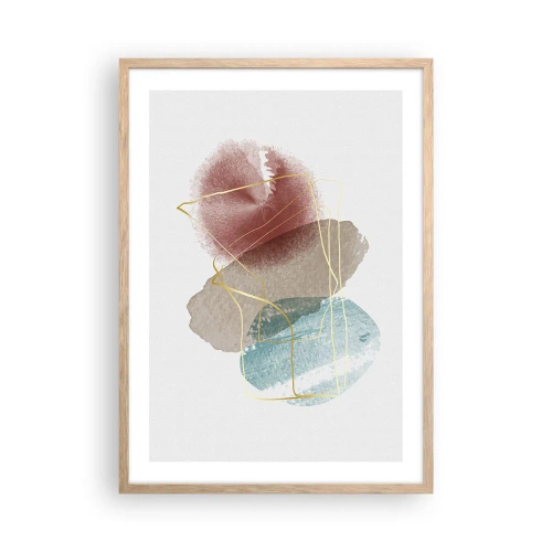 Affisch i ram av ljusek - Rummets pärlor - 50x70 cm