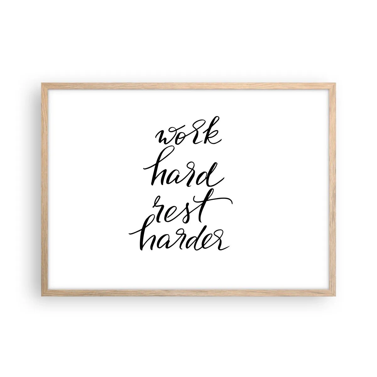 Affisch i ram av ljusek - Livsbalans - 70x50 cm