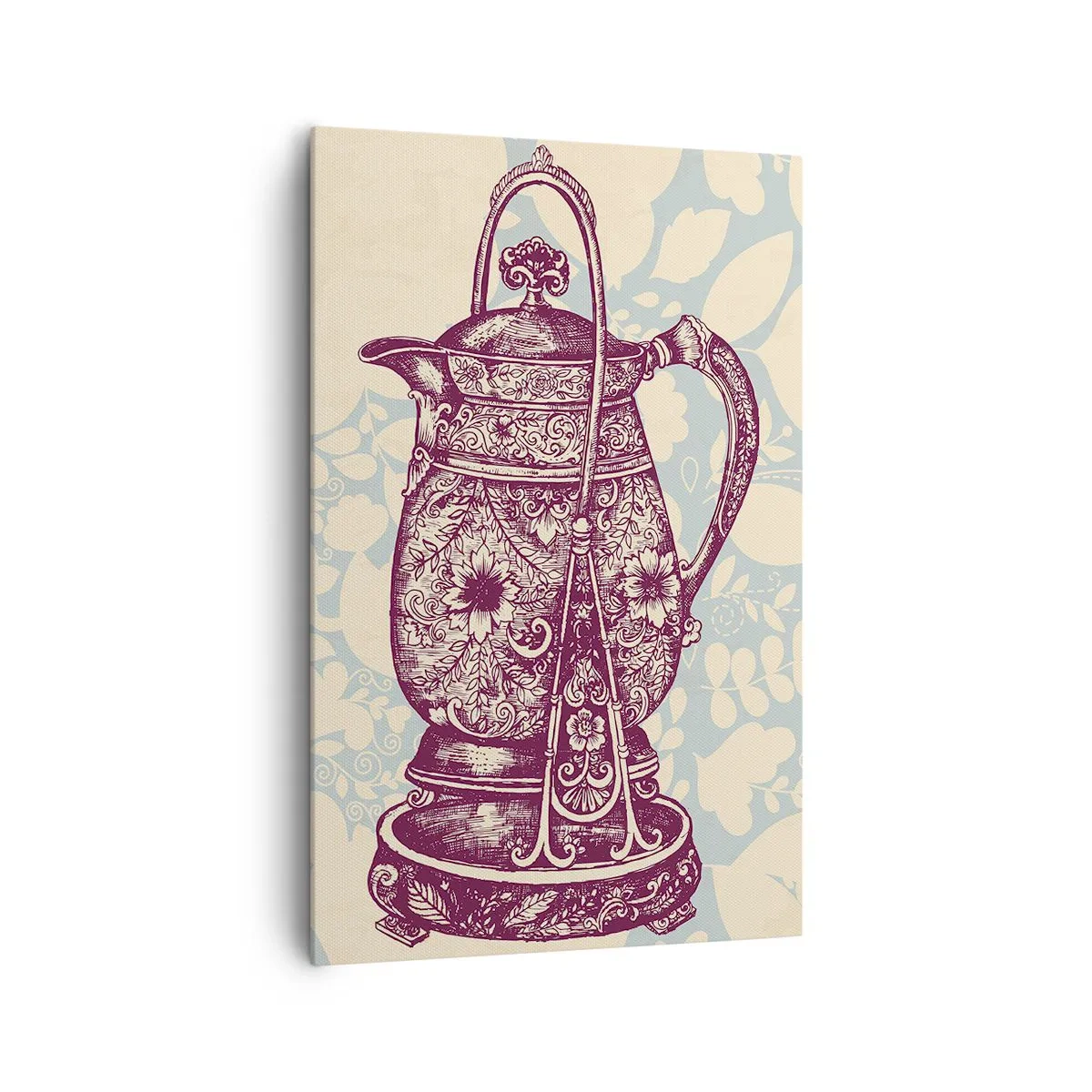 Canvastavla - Bild på duk - Skönhet av det vardagliga livet - 80x120 cm