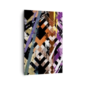 Canvastavla - Bild på duk - Kvadraten - 80x120 cm