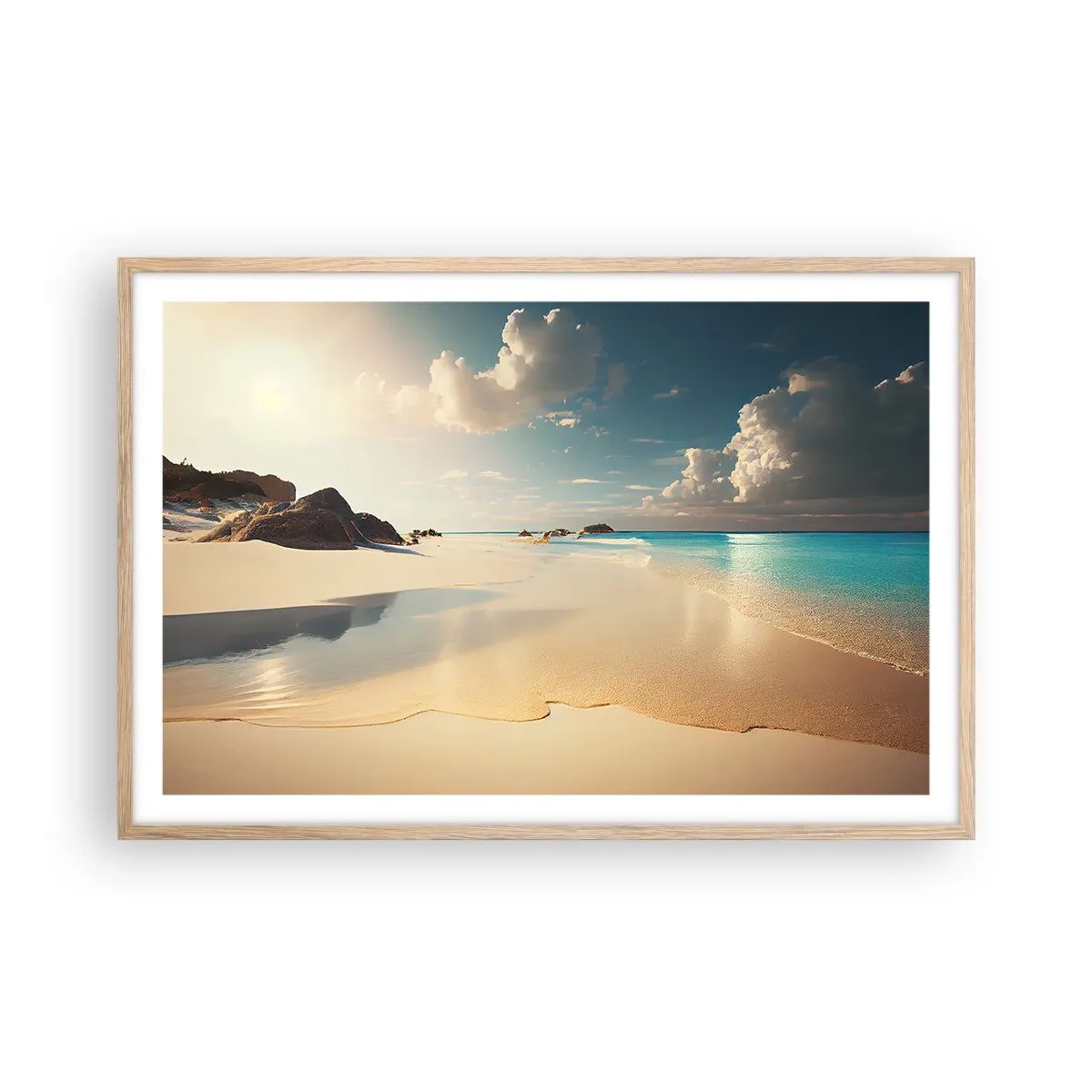 Affisch i ram av ljusek - En drömlik dag - 91x61 cm