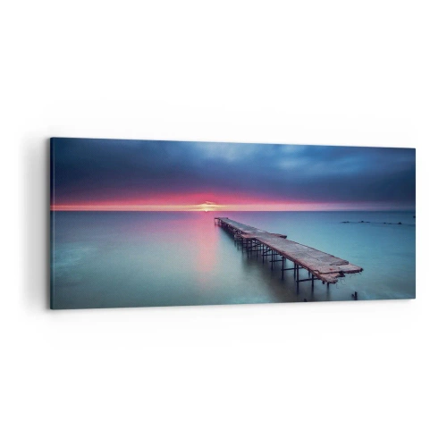 Canvastavla - Bild på duk - Mellan himlen och jorden - 120x50 cm