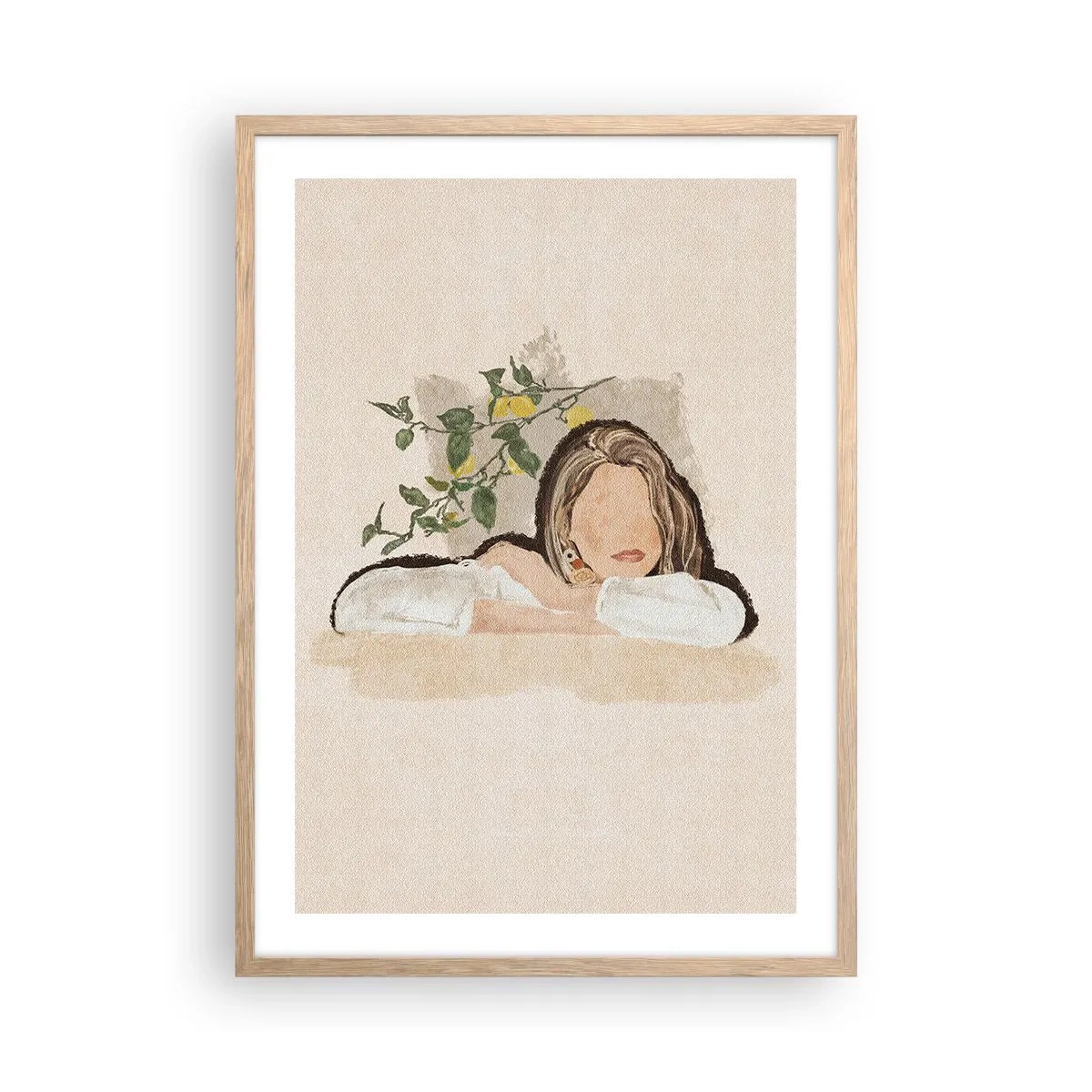 Affisch i ram av ljusek - Sydlig skönhet - 50x70 cm