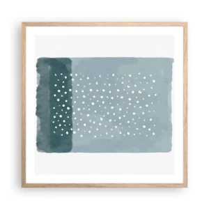 Affisch i ram av ljusek - Uppstådda ur det blåa - 60x60 cm