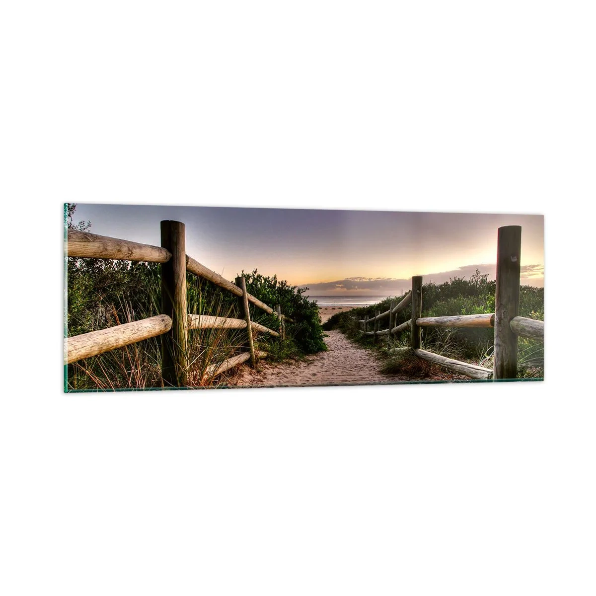Glastavla - Bild på glas - Målet är synligt - 90x30 cm