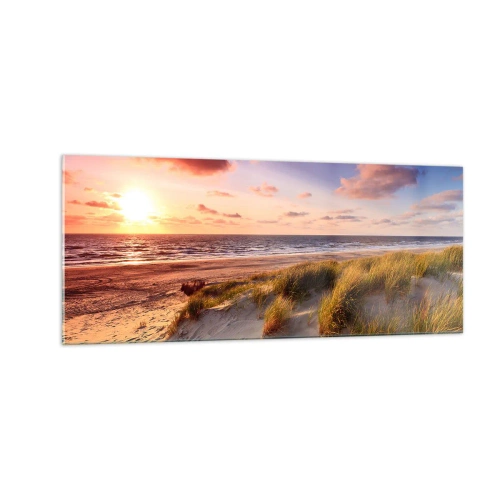Glastavla - Bild på glas - Luften luktar sommar - 100x40 cm