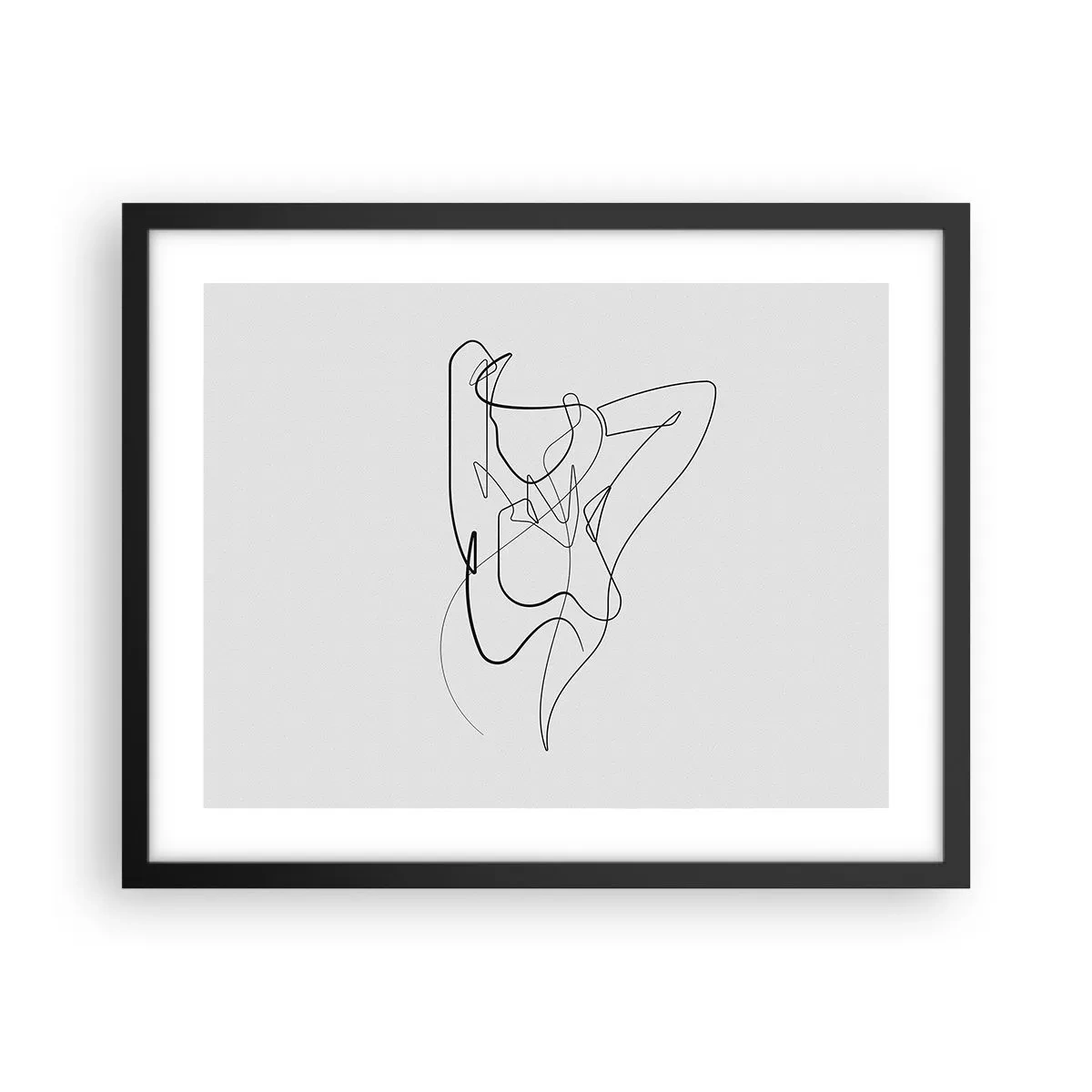Affisch i svart ram - Hurdan du är... - 50x40 cm