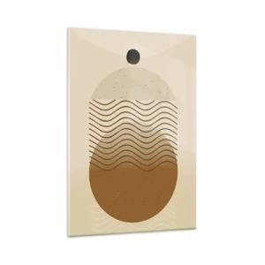 Glastavla - Bild på glas - Om geometriska figurers ursprung - 80x120 cm