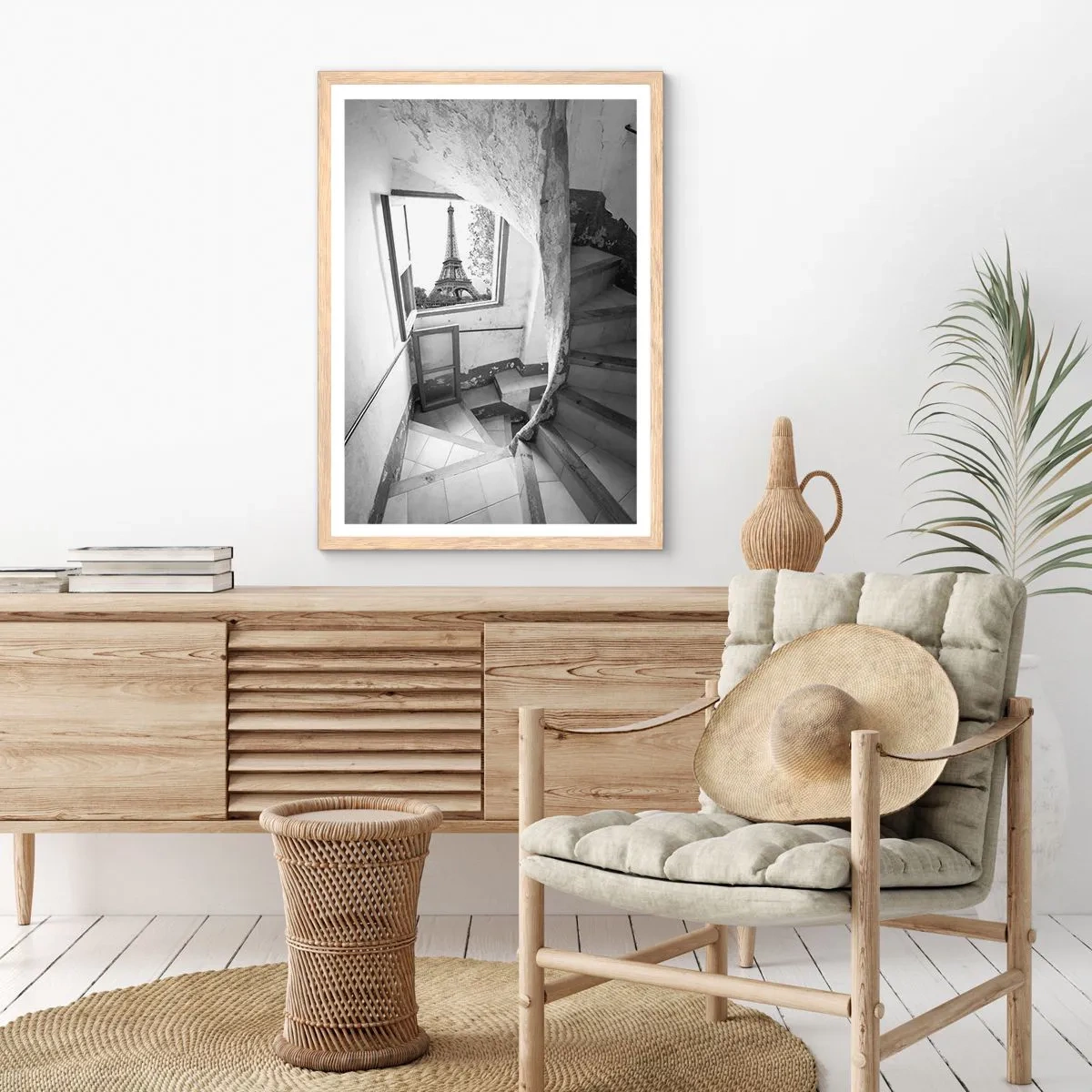 Affisch i ram av ljusek - Vilken utsikt! - 70x100 cm