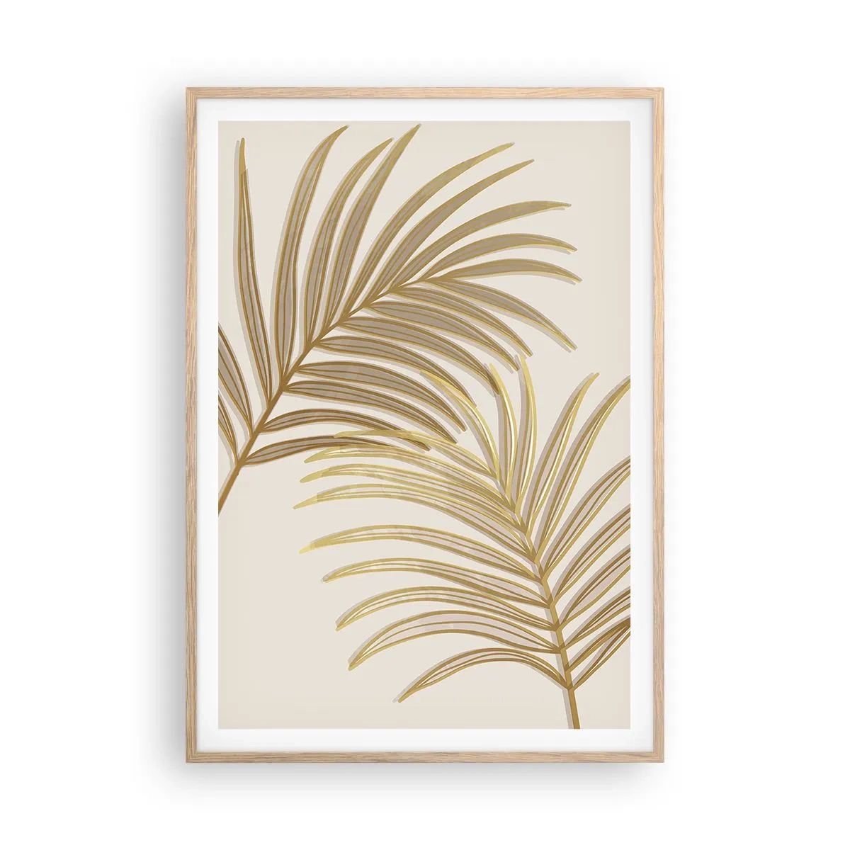 Affisch i ram av ljusek - Guldpalmen - 70x100 cm