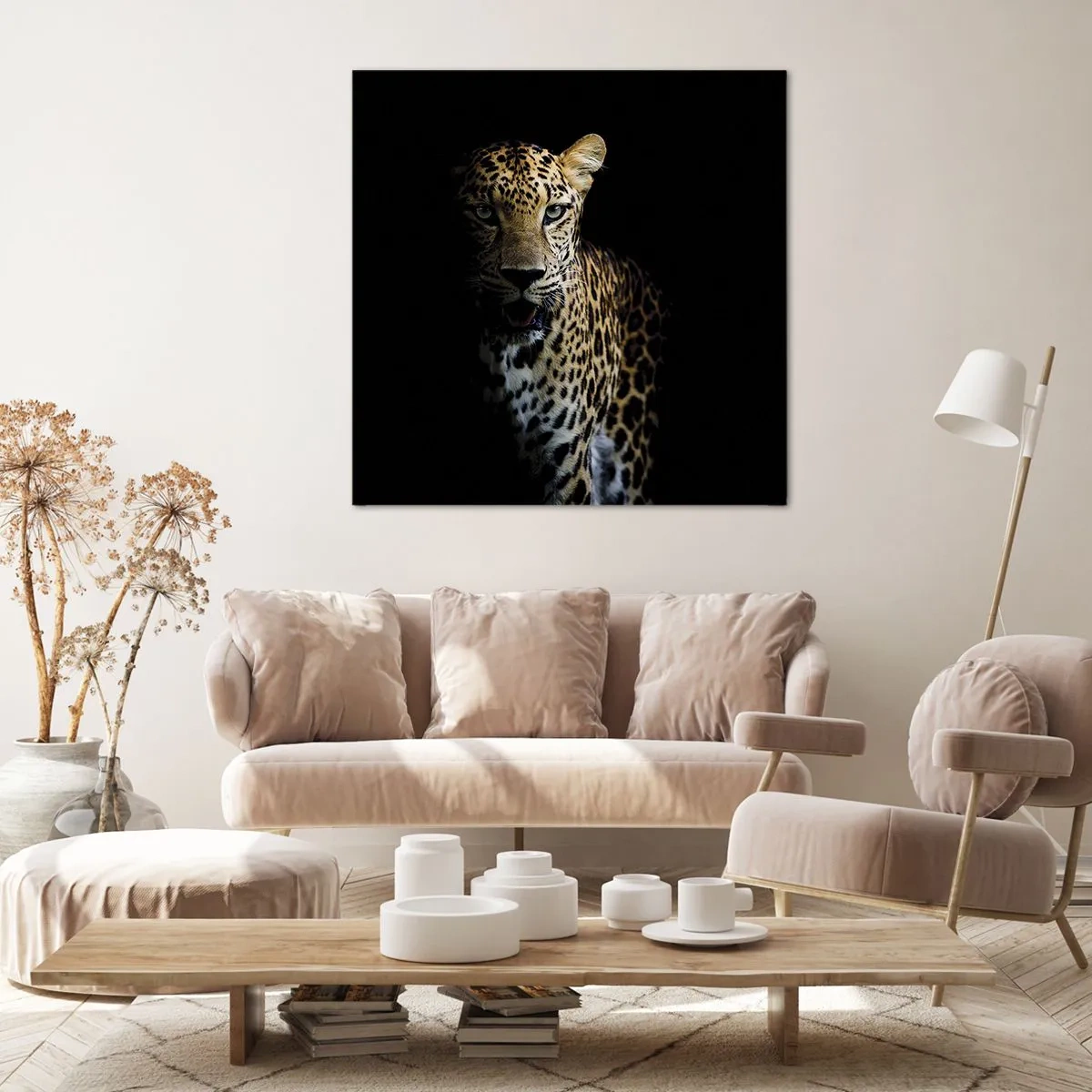 Canvastavla - Bild på duk - Mörk skönhet - 70x70 cm