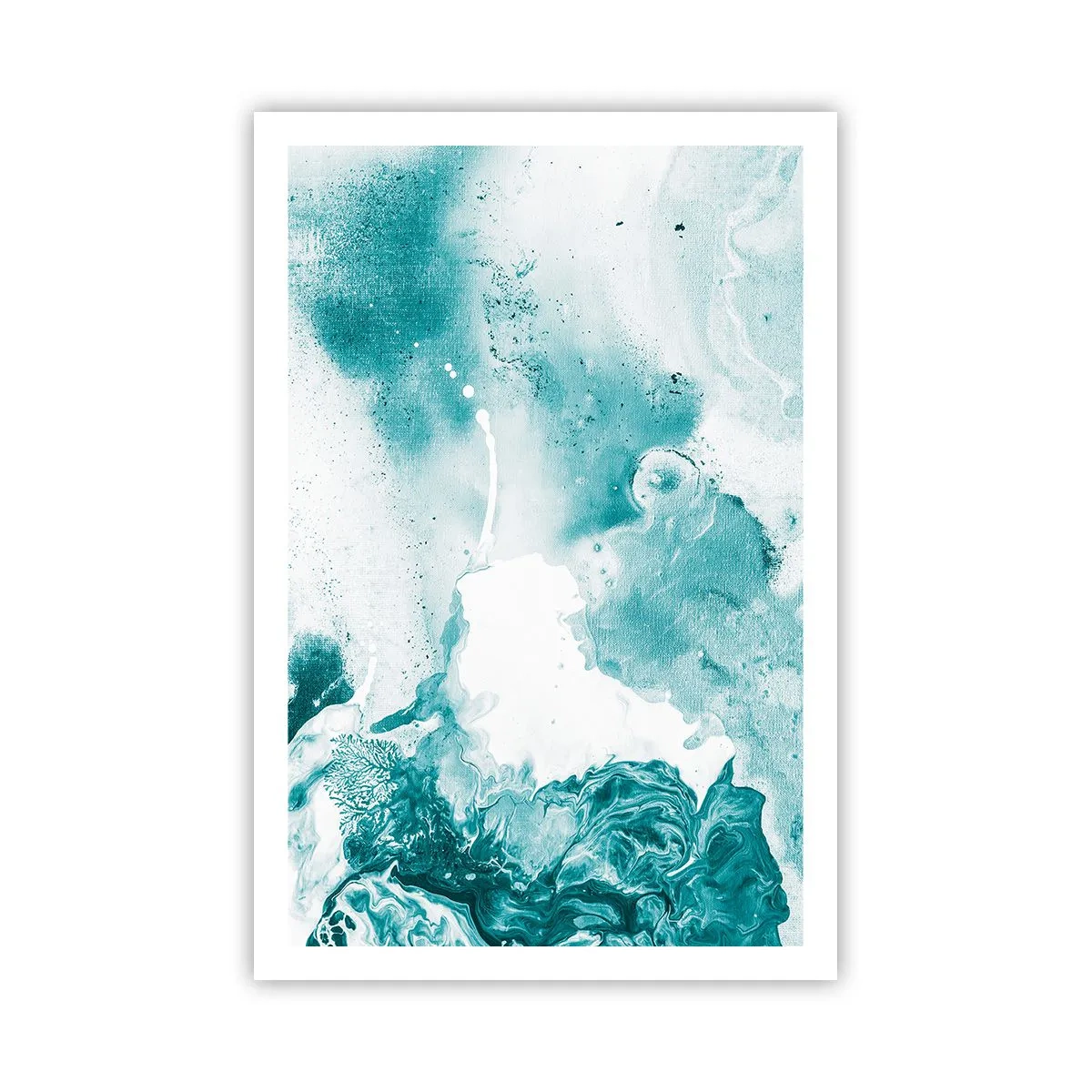 Affisch - Blåa laguner - 61x91 cm